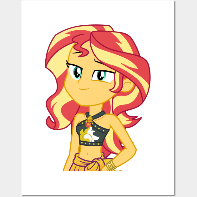 Beach Sunset Shimmer 1 Wall Art by CloudyGlow